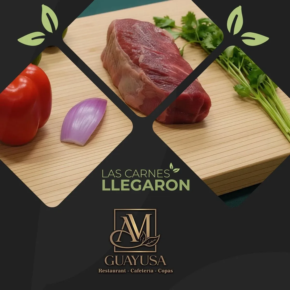 Cortes de carnes seleccionadas a la parrilla en Restaurante Guayusa